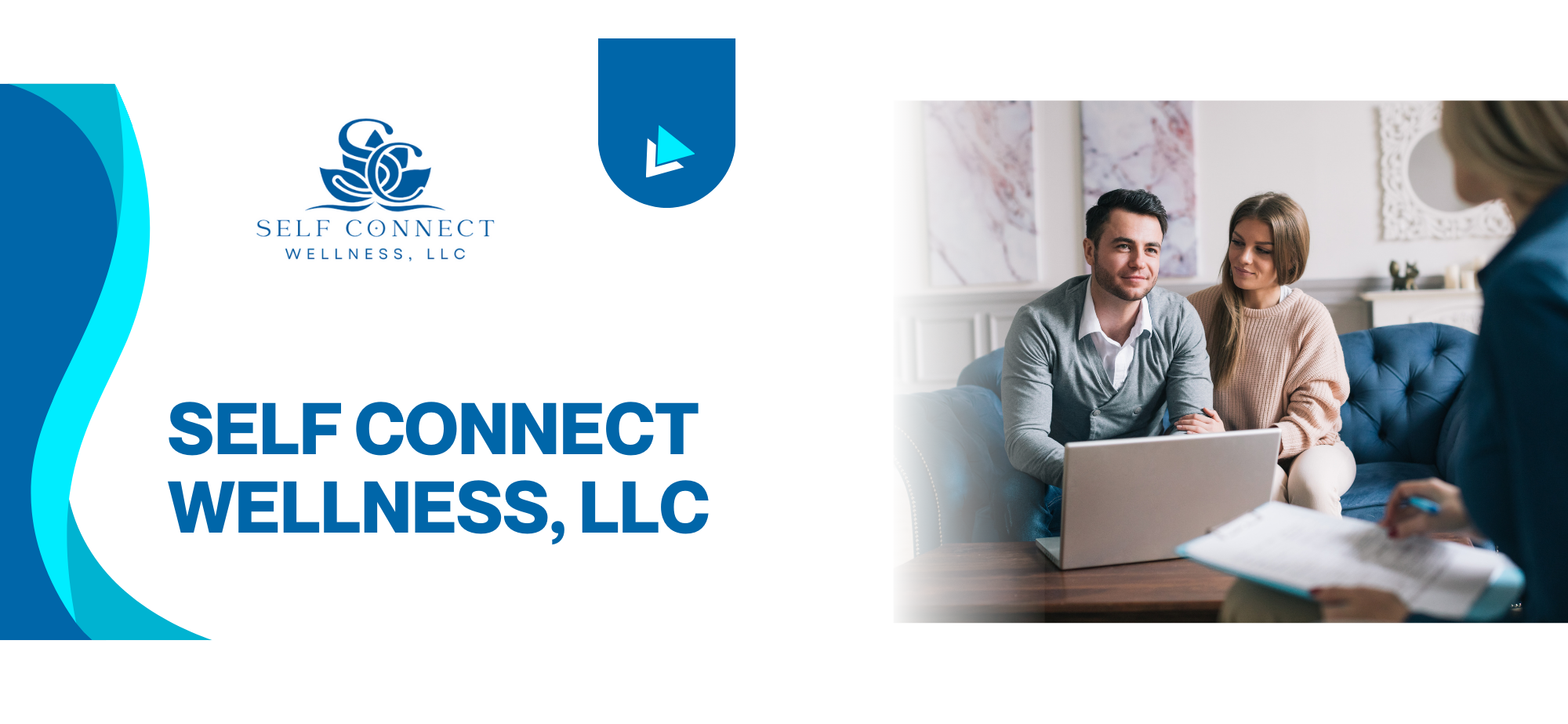 Home blue white modern health insurance email header (13 x 6 in)